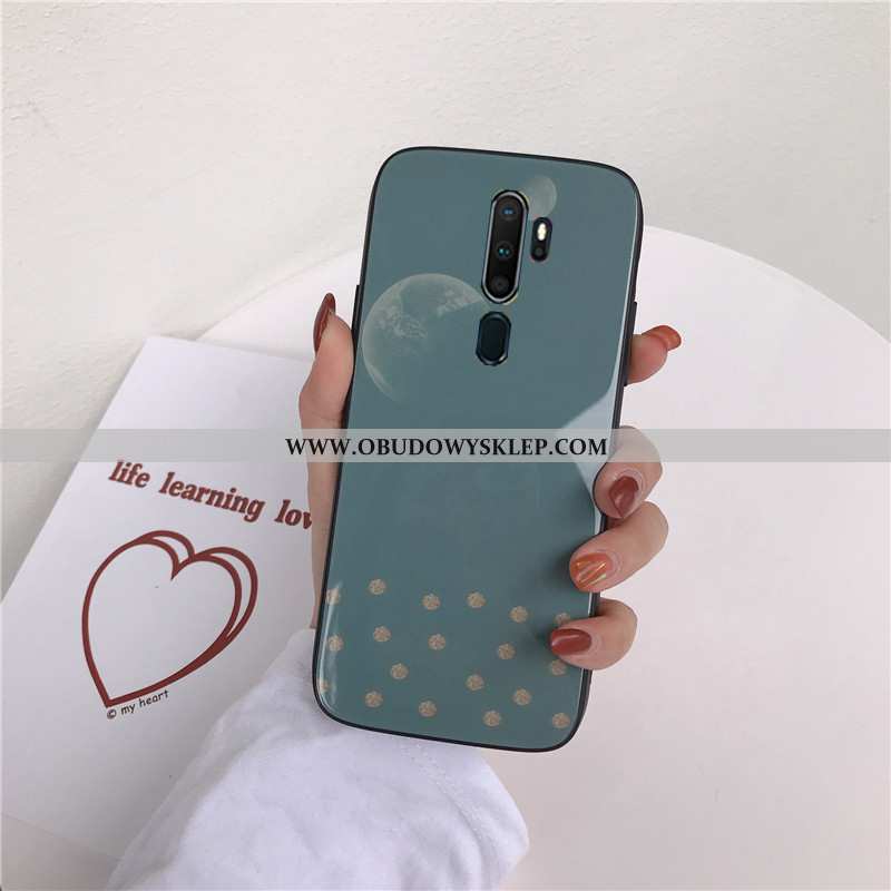 Etui Oppo A9 2020 Szkło Futerał Ochraniacz, Oppo A9 2020 Trendy Niebieska