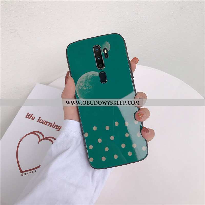 Etui Oppo A9 2020 Szkło Futerał Ochraniacz, Oppo A9 2020 Trendy Niebieska