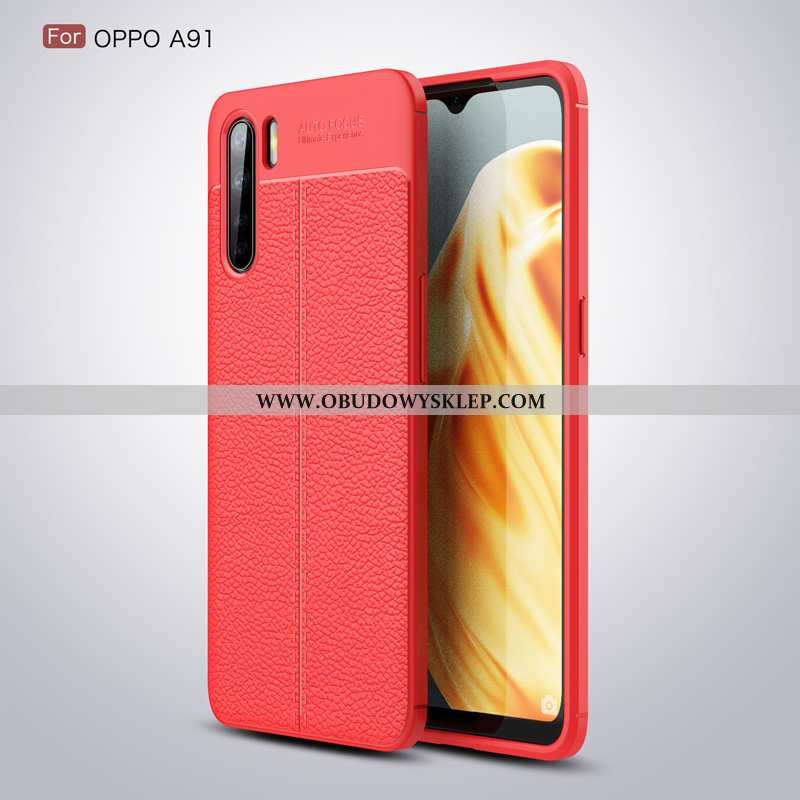 Etui Oppo A91 Silikonowe All Inclusive Czarny, Futerał Oppo A91 Miękki Anti-fall Czarna