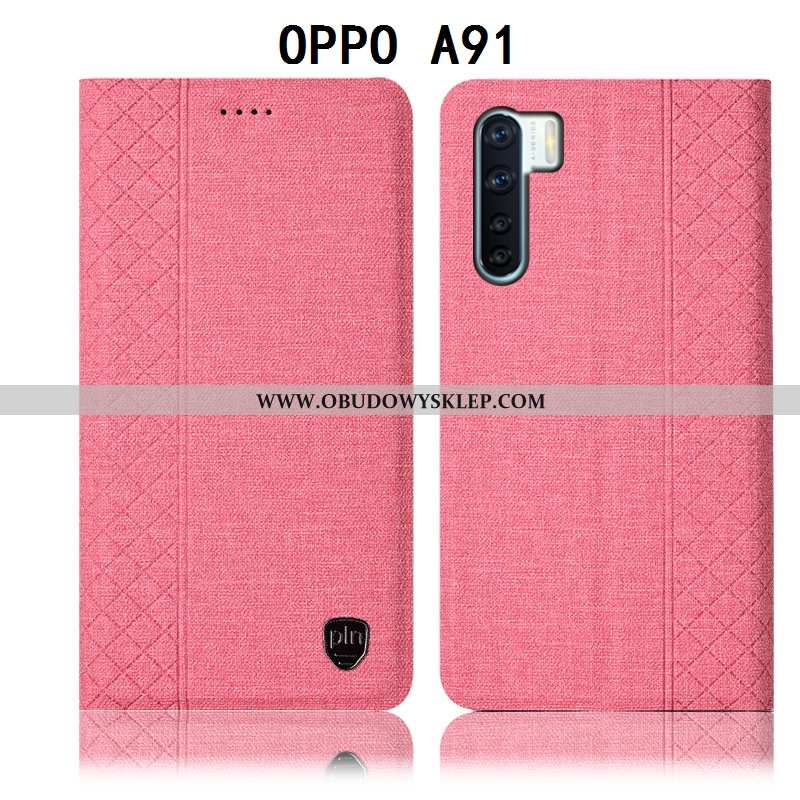 Etui Oppo A91 Skórzane Futerał Anti-fall, Oppo A91 Ochraniacz Telefon Komórkowy Czarna