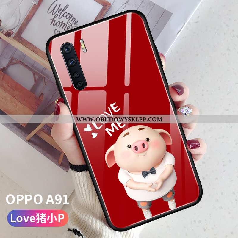 Etui Oppo A91 Super Silikonowe Anti-fall, Futerał Oppo A91 Cienkie Trendy Rozowa