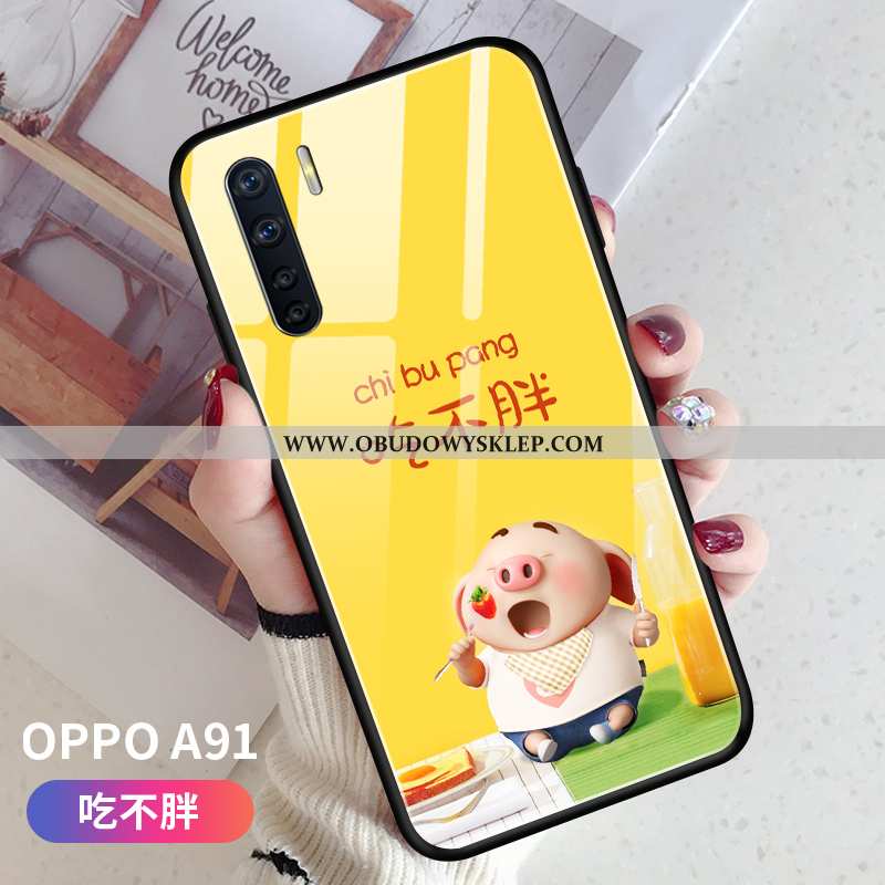 Etui Oppo A91 Super Silikonowe Anti-fall, Futerał Oppo A91 Cienkie Trendy Rozowa