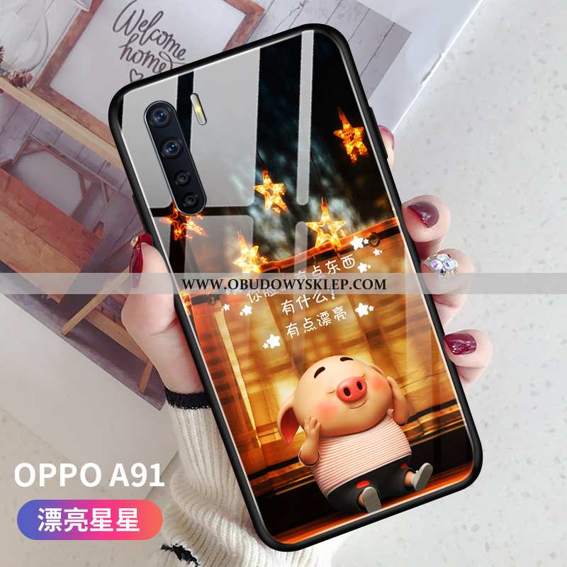 Etui Oppo A91 Super Silikonowe Anti-fall, Futerał Oppo A91 Cienkie Trendy Rozowa