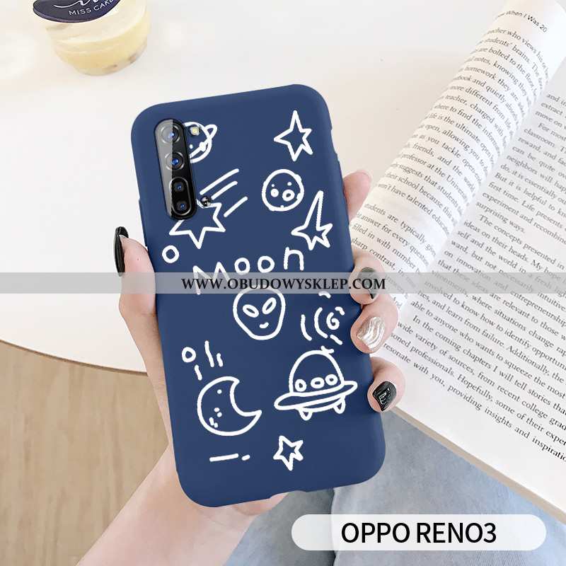 Etui Oppo Reno 3 Ochraniacz Kreatywne All Inclusive, Futerał Oppo Reno 3 Osobowość Silikonowe Zielon