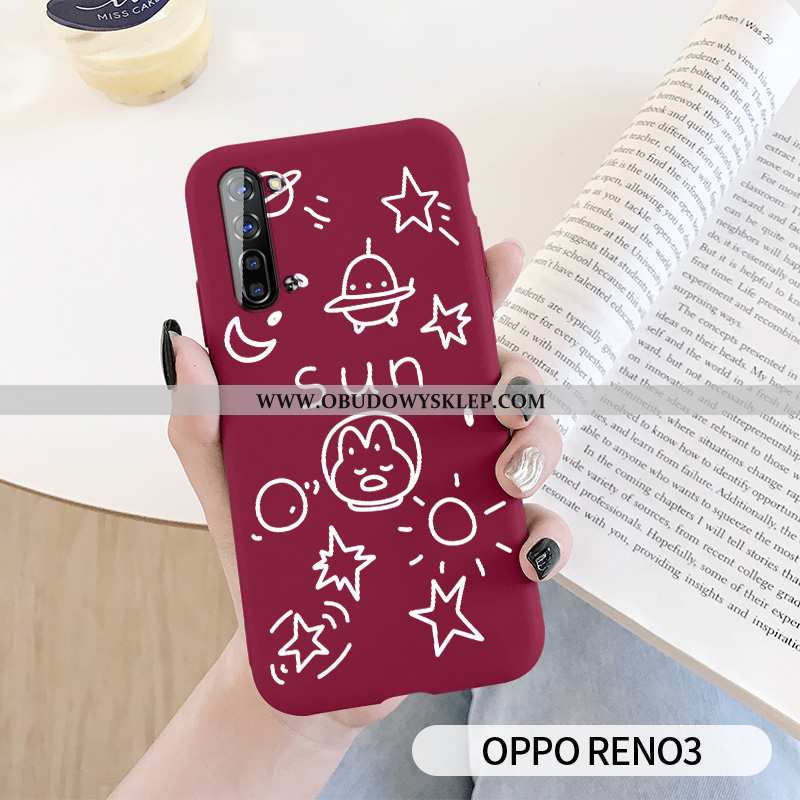 Etui Oppo Reno 3 Ochraniacz Kreatywne All Inclusive, Futerał Oppo Reno 3 Osobowość Silikonowe Zielon