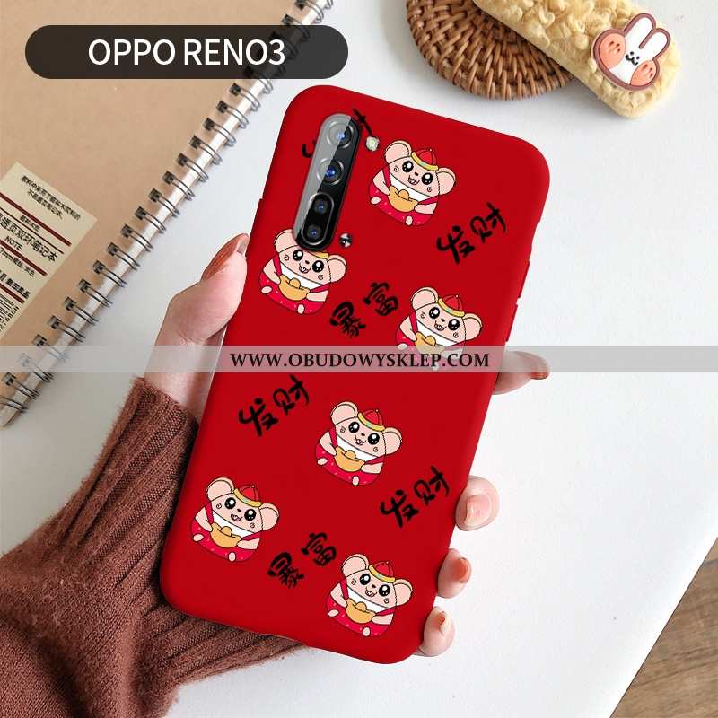 Etui Oppo Reno 3 Osobowość Czerwony Telefon Komórkowy, Futerał Oppo Reno 3 Kreatywne Czerwony Netto 