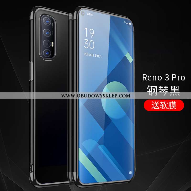 Etui Oppo Reno 3 Pro Ochraniacz Futerał Silikonowe, Oppo Reno 3 Pro Przezroczysty Anti-fall Niebiesk