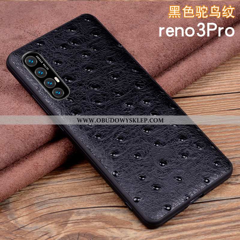 Etui Oppo Reno 3 Pro Ochraniacz Pokrowce All Inclusive, Futerał Oppo Reno 3 Pro Skórzane Biznes Nieb