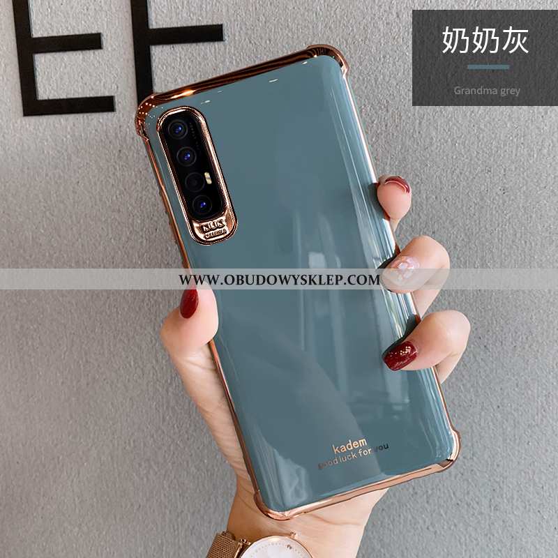 Etui Oppo Reno 3 Pro Trendy Luksusowy Nowy, Futerał Oppo Reno 3 Pro Miękki Czerwony Netto Biała