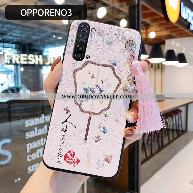 Etui Oppo Reno 3 Silikonowe Czerwony Futerał, Futerał Oppo Reno 3 Ochraniacz Czerwona