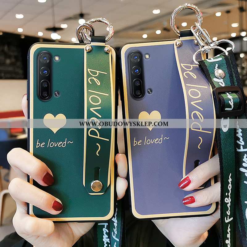 Etui Oppo Reno 3 Wiszące Ozdoby Futerał Wiatr, Oppo Reno 3 Trendy Silikonowe Zielone