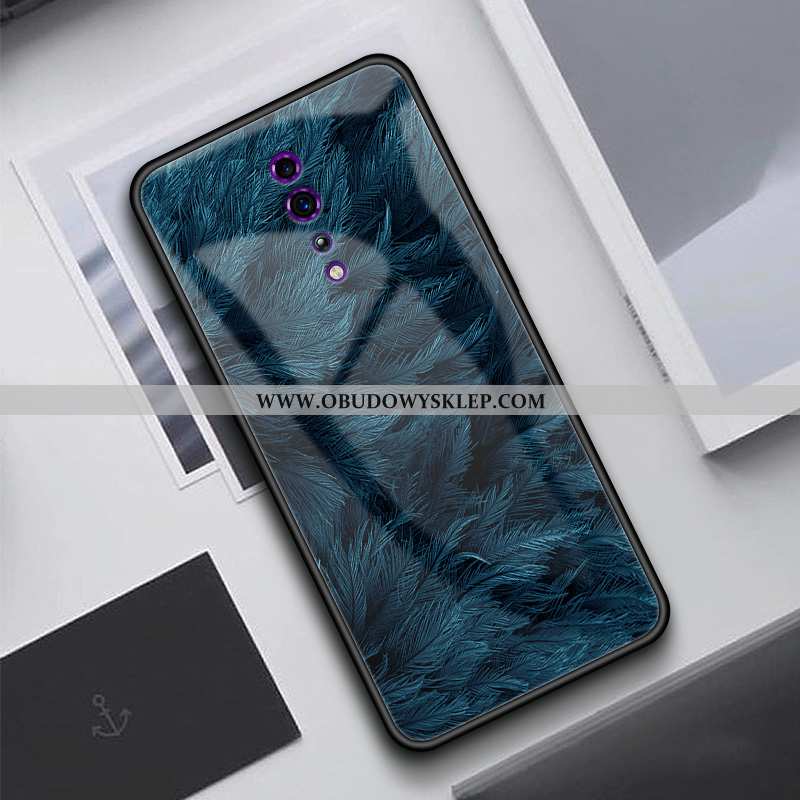 Etui Oppo Reno Z Szkło Jasny Zakochani, Futerał Oppo Reno Z Trendy Wiatr Niebieska