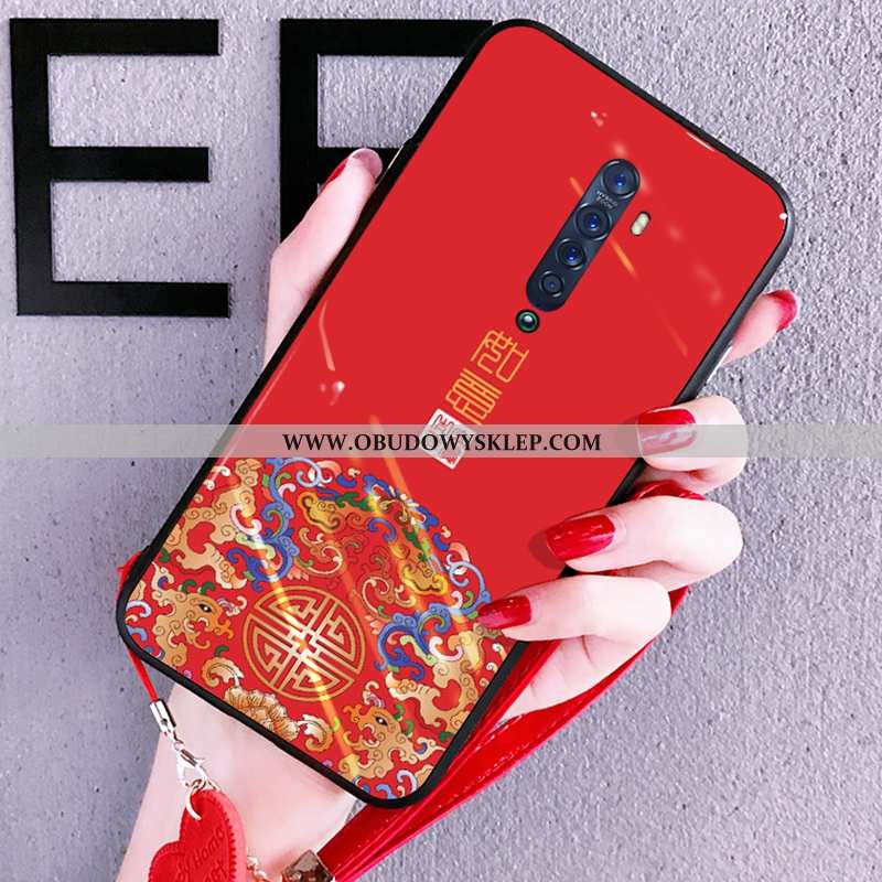 Etui Oppo Reno2 Silikonowe Anti-fall, Futerał Oppo Reno2 Ochraniacz Ciemno Niebieski Granatowy