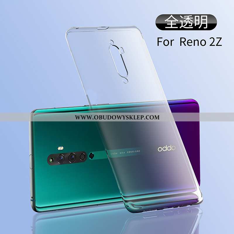 Etui Oppo Reno2 Z Miękki Czerwony Netto Cienkie, Futerał Oppo Reno2 Z Silikonowe Srebro Srebrne