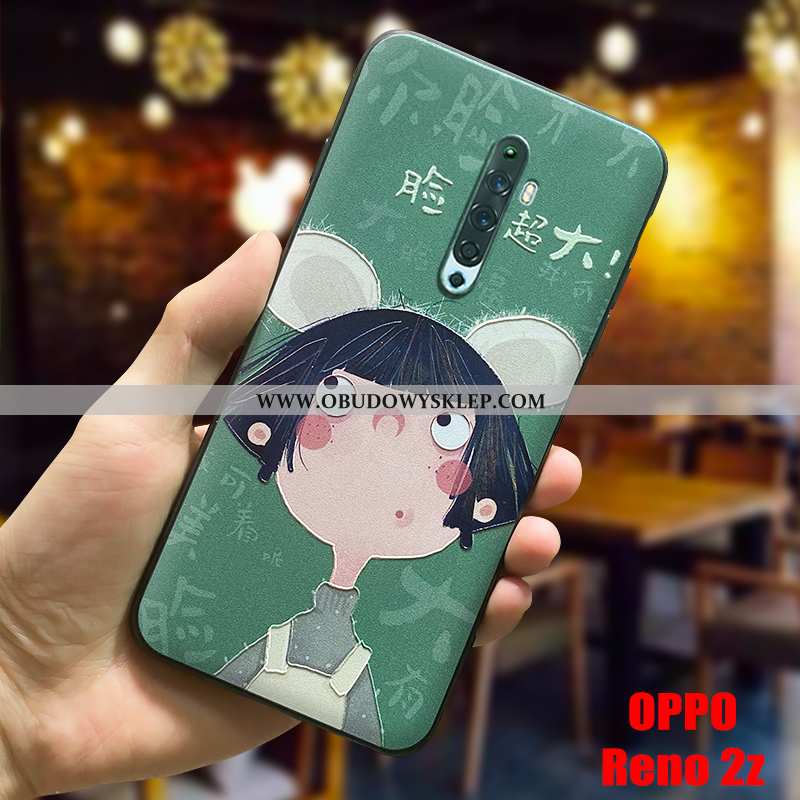 Etui Oppo Reno2 Z Osobowość Telefon Komórkowy Miękki, Futerał Oppo Reno2 Z Cienkie Silikonowe Zielon