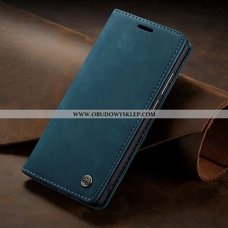 Etui Samsung Galaxy A10s Skórzane Vintage Klapa, Futerał Samsung Galaxy A10s Prawdziwa Skóra Telefon