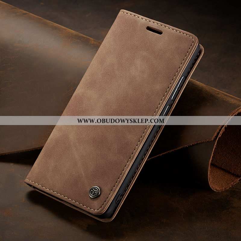 Etui Samsung Galaxy A10s Skórzane Vintage Klapa, Futerał Samsung Galaxy A10s Prawdziwa Skóra Telefon