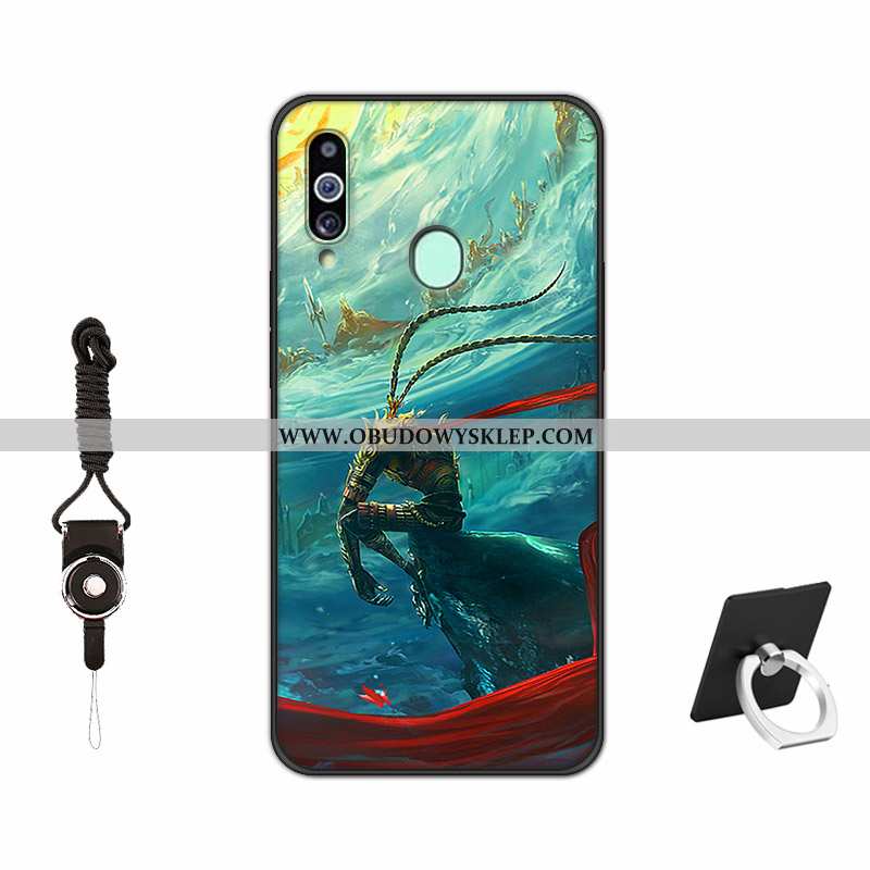 Etui Samsung Galaxy A20s Trendy Silikonowe Wzór, Futerał Samsung Galaxy A20s Miękki Czerwona