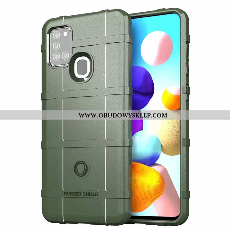 Etui Samsung Galaxy A21s Osobowość Czarny All Inclusive, Futerał Samsung Galaxy A21s Nubuku Trzy Mec