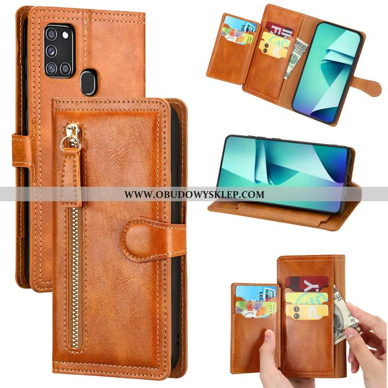 Etui Samsung Galaxy A21s Trendy Anti-fall All Inclusive, Futerał Samsung Galaxy A21s Skórzane Klapa 