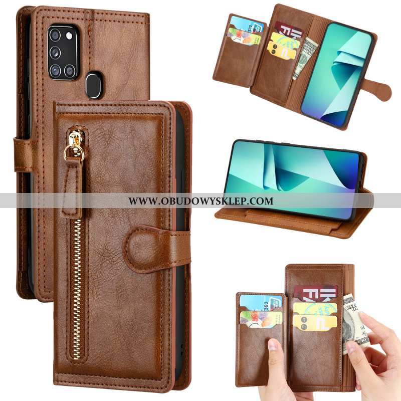 Etui Samsung Galaxy A21s Trendy Anti-fall All Inclusive, Futerał Samsung Galaxy A21s Skórzane Klapa 