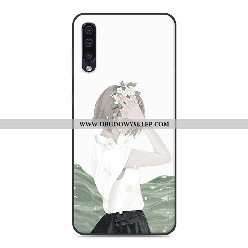 Etui Samsung Galaxy A30s Trendy Biały Ochraniacz, Futerał Samsung Galaxy A30s Miękki Kreatywne Biała