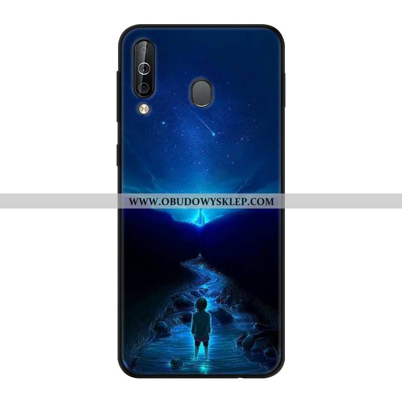 Etui Samsung Galaxy A40s Szkło Futerał Anti-fall, Samsung Galaxy A40s Osobowość Gwiaździsty Granatow