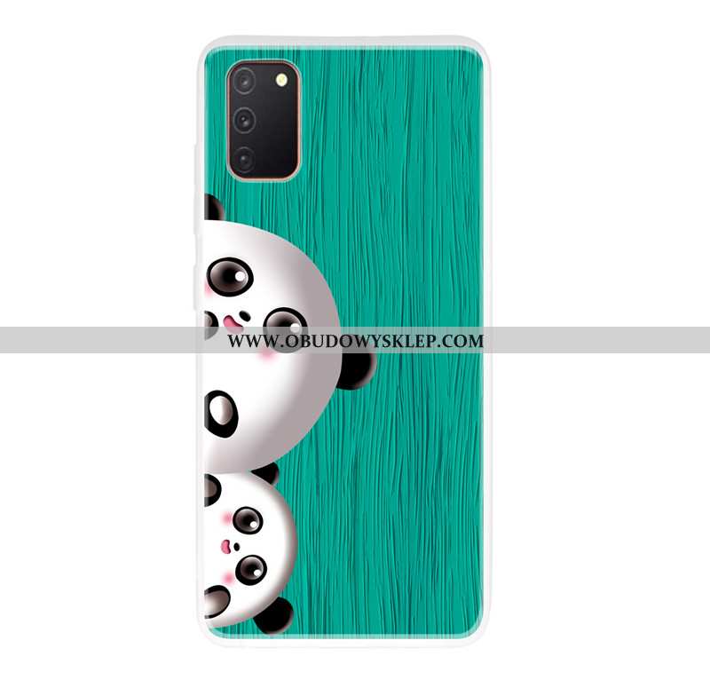 Etui Samsung Galaxy A41 Drewniany Zielony Telefon Komórkowy, Futerał Samsung Galaxy A41 Wzór Kotek Z