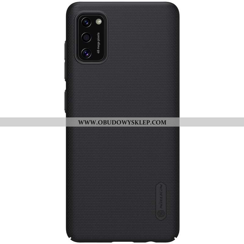 Etui Samsung Galaxy A41 Nubuku Lekkie Anti-fall, Futerał Samsung Galaxy A41 Cienkie Niebieska