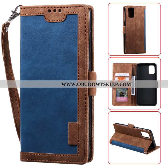 Etui Samsung Galaxy A41 Vintage Zielony Klapa, Futerał Samsung Galaxy A41 Skórzane Telefon Komórkowy