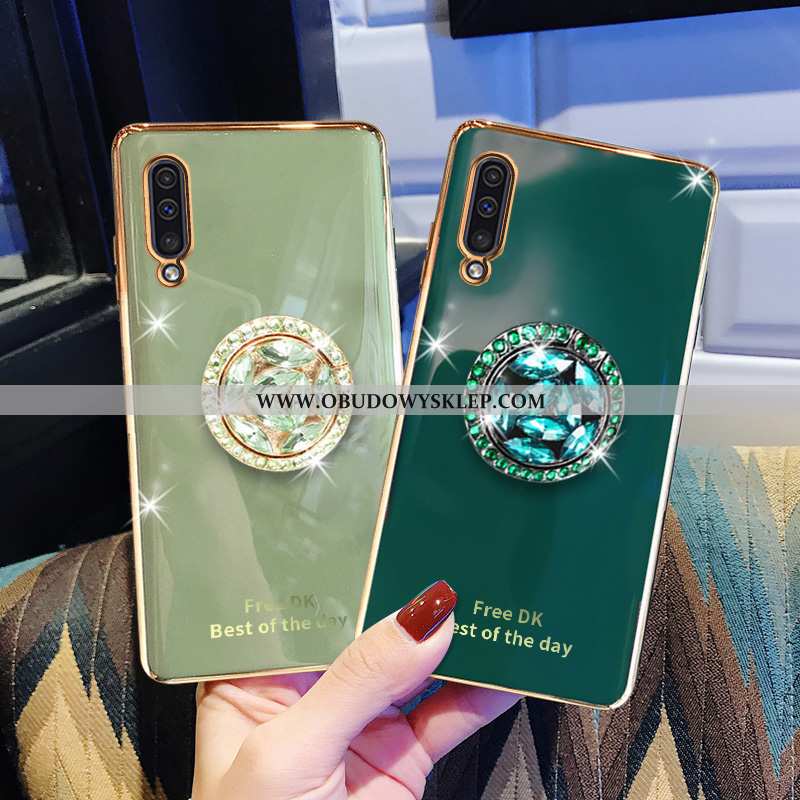 Etui Samsung Galaxy A50 Moda Szary, Futerał Samsung Galaxy A50 Luksusowy Zielone