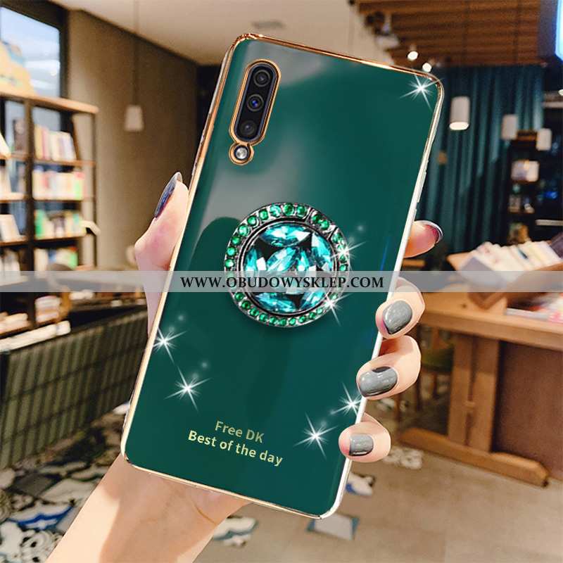 Etui Samsung Galaxy A50 Moda Szary, Futerał Samsung Galaxy A50 Luksusowy Zielone