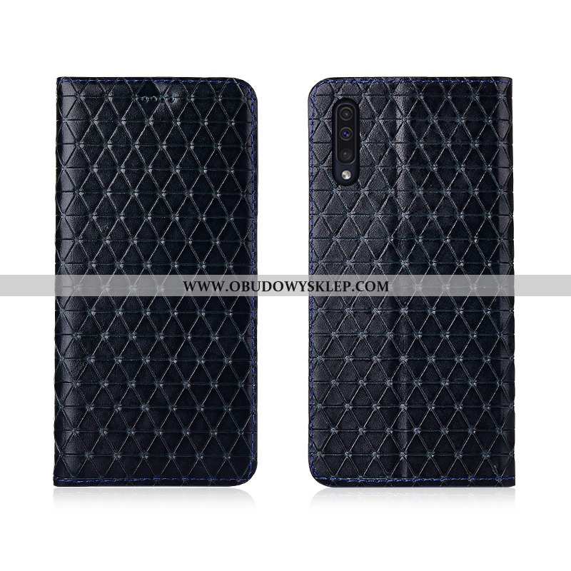 Etui Samsung Galaxy A50 Silikonowe Miękki, Futerał Samsung Galaxy A50 Ochraniacz Krata Kawowy