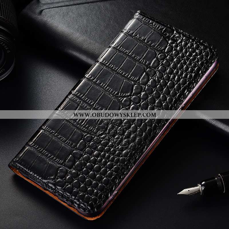 Etui Samsung Galaxy A60 Prawdziwa Skóra Czerwony Etui, Futerał Samsung Galaxy A60 Skórzane Gwiazda C