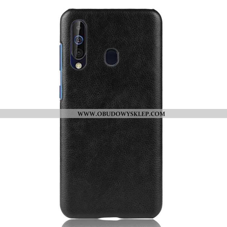 Etui Samsung Galaxy A60 Wzór Gwiazda Futerał, Futerał Samsung Galaxy A60 Skórzane Anti-fall Czerwona