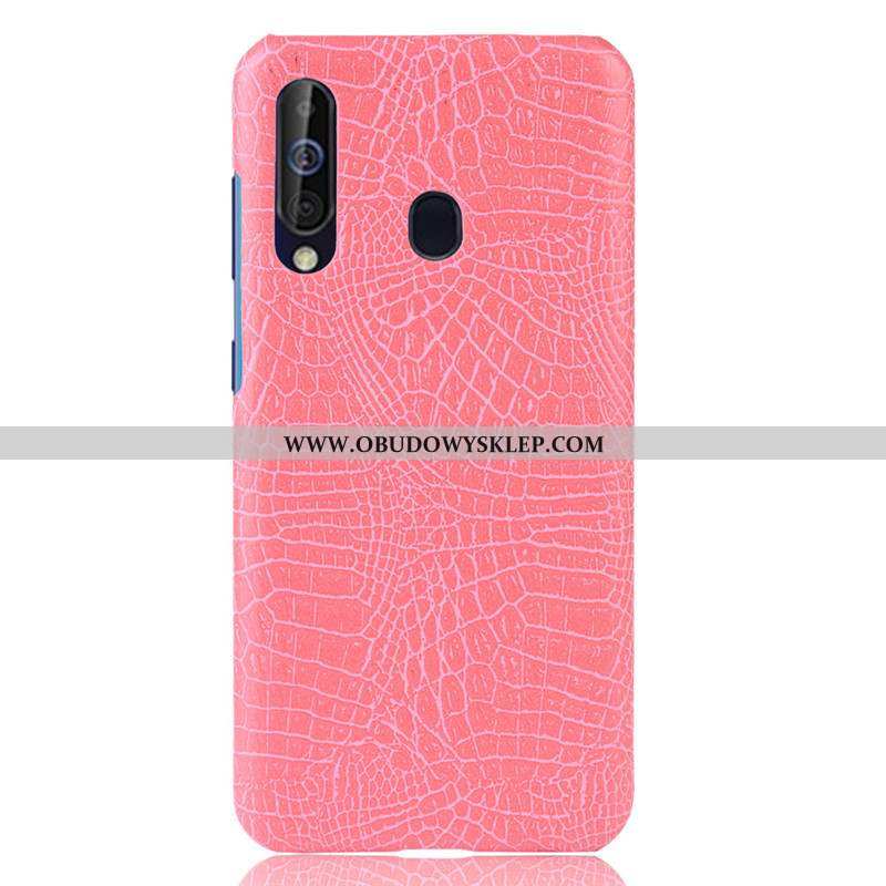 Etui Samsung Galaxy A60 Wzór Gwiazda Futerał, Futerał Samsung Galaxy A60 Skórzane Anti-fall Czerwona