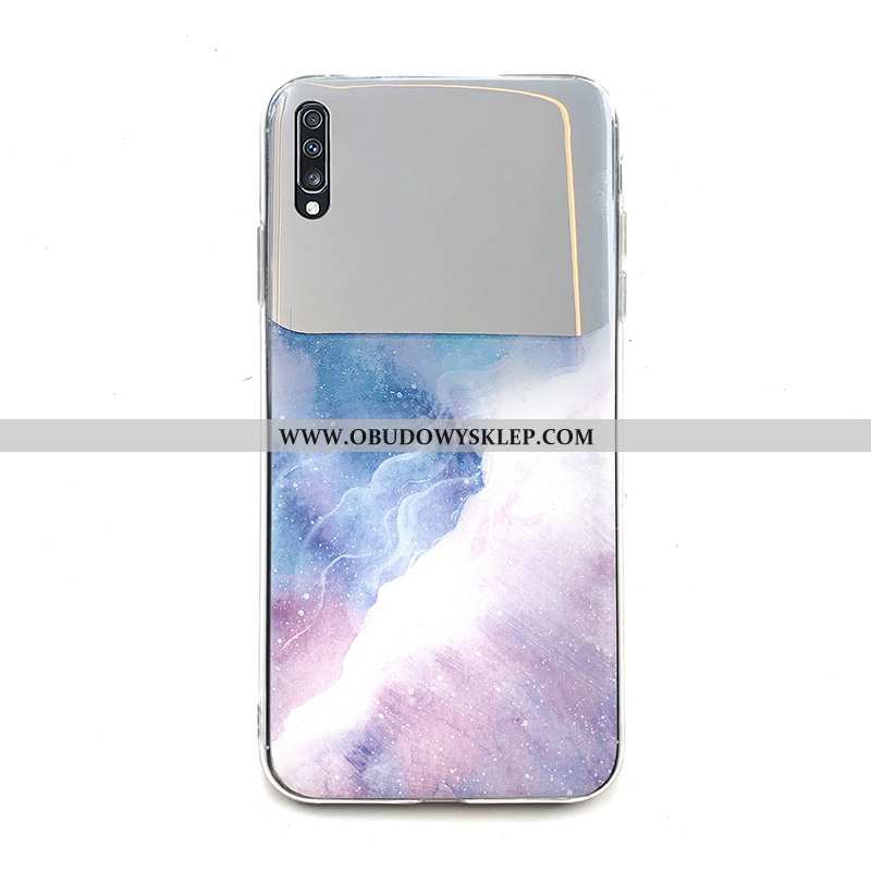 Etui Samsung Galaxy A70 Kreatywne Trudno Duży, Futerał Samsung Galaxy A70 Wzór Biały Biała