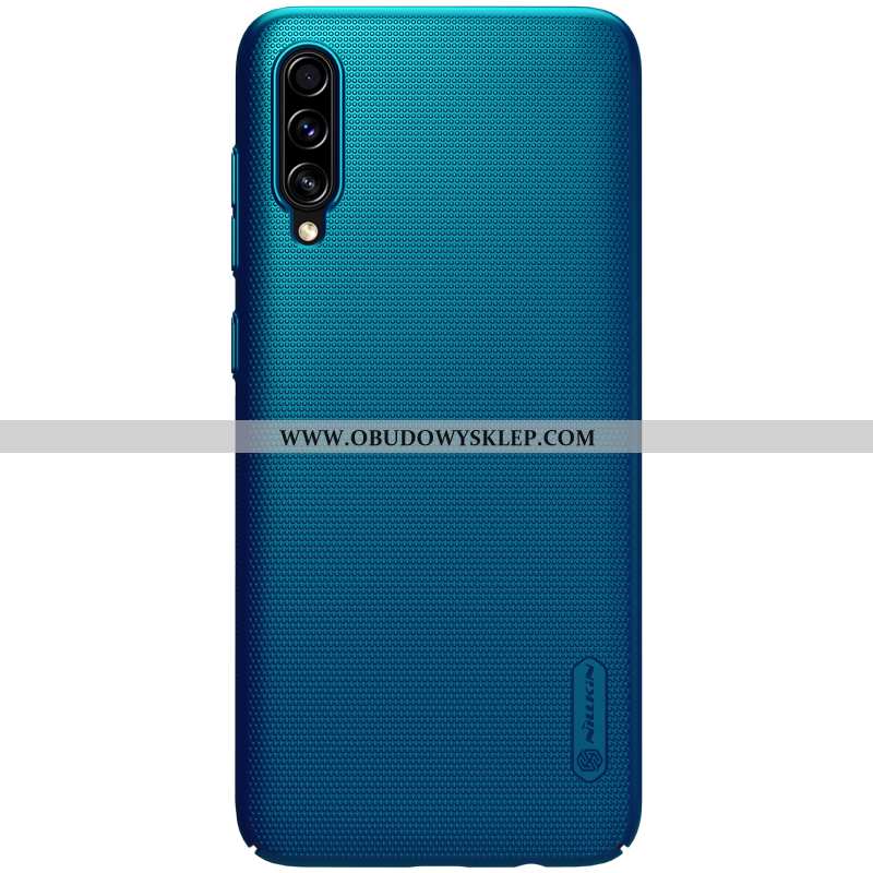 Etui Samsung Galaxy A70 Ochraniacz Lekkie Anti-fall, Futerał Samsung Galaxy A70 Nubuku Złoto Niebies