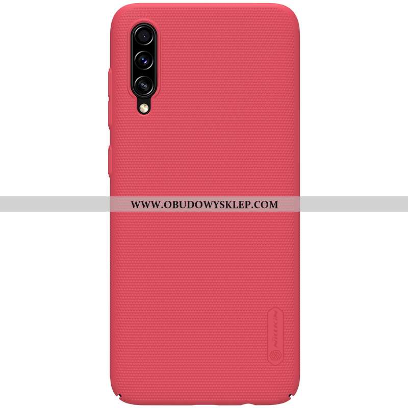 Etui Samsung Galaxy A70 Ochraniacz Lekkie Anti-fall, Futerał Samsung Galaxy A70 Nubuku Złoto Niebies