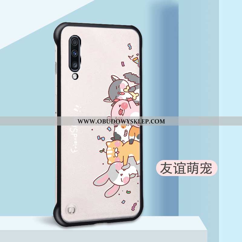 Etui Samsung Galaxy A70 Przezroczysty Kreatywne Trudno, Futerał Samsung Galaxy A70 Nubuku Granica Bi