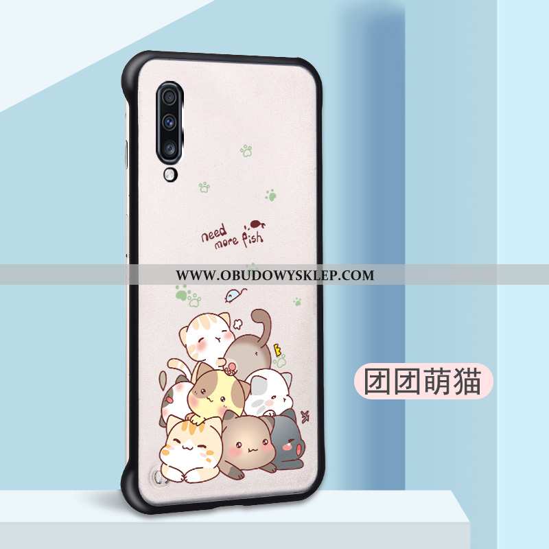 Etui Samsung Galaxy A70 Przezroczysty Kreatywne Trudno, Futerał Samsung Galaxy A70 Nubuku Granica Bi