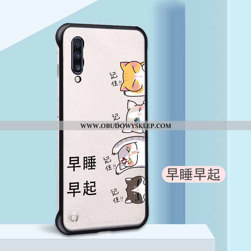 Etui Samsung Galaxy A70 Przezroczysty Kreatywne Trudno, Futerał Samsung Galaxy A70 Nubuku Granica Bi