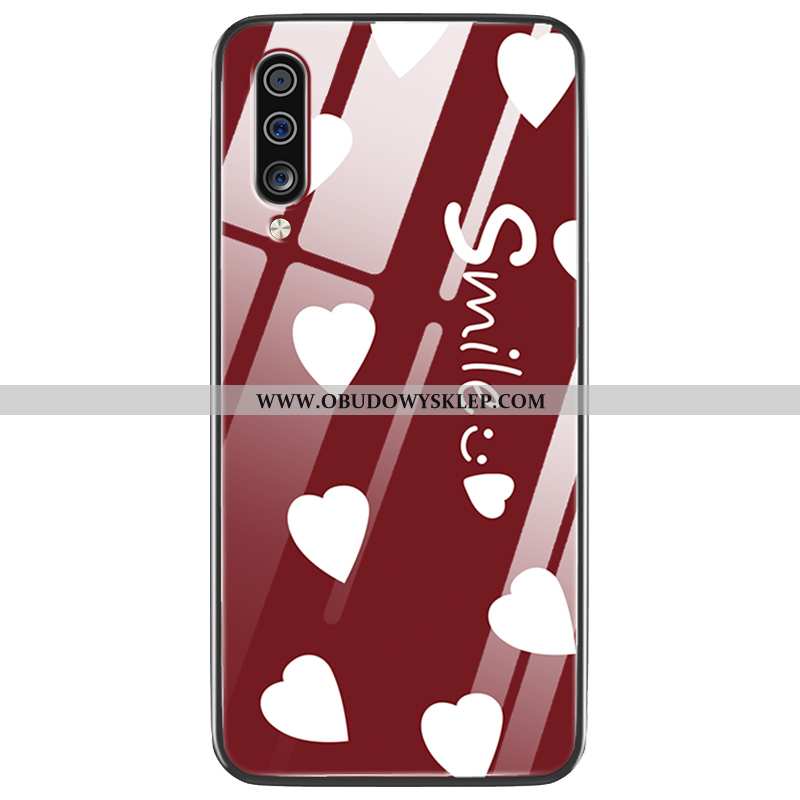 Etui Samsung Galaxy A70 Trendy Czerwony Trudno, Futerał Samsung Galaxy A70 Super Anti-fall Czerwona