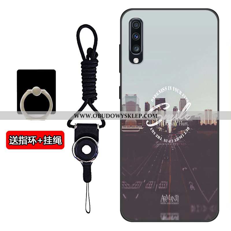 Etui Samsung Galaxy A70s Silikonowe Czarny, Futerał Samsung Galaxy A70s Ochraniacz Gwiazda Czarna