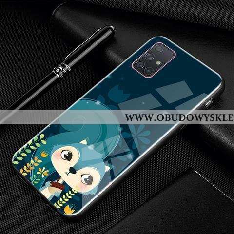 Etui Samsung Galaxy A71 Ochraniacz Gwiazda Etui, Futerał Samsung Galaxy A71 Szkło Kreskówka Czarna