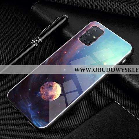 Etui Samsung Galaxy A71 Ochraniacz Gwiazda Etui, Futerał Samsung Galaxy A71 Szkło Kreskówka Czarna