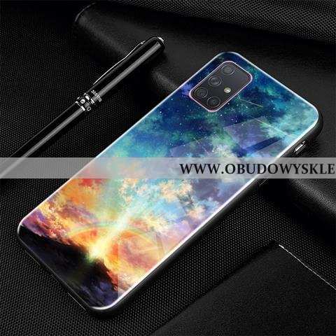 Etui Samsung Galaxy A71 Ochraniacz Gwiazda Etui, Futerał Samsung Galaxy A71 Szkło Kreskówka Czarna