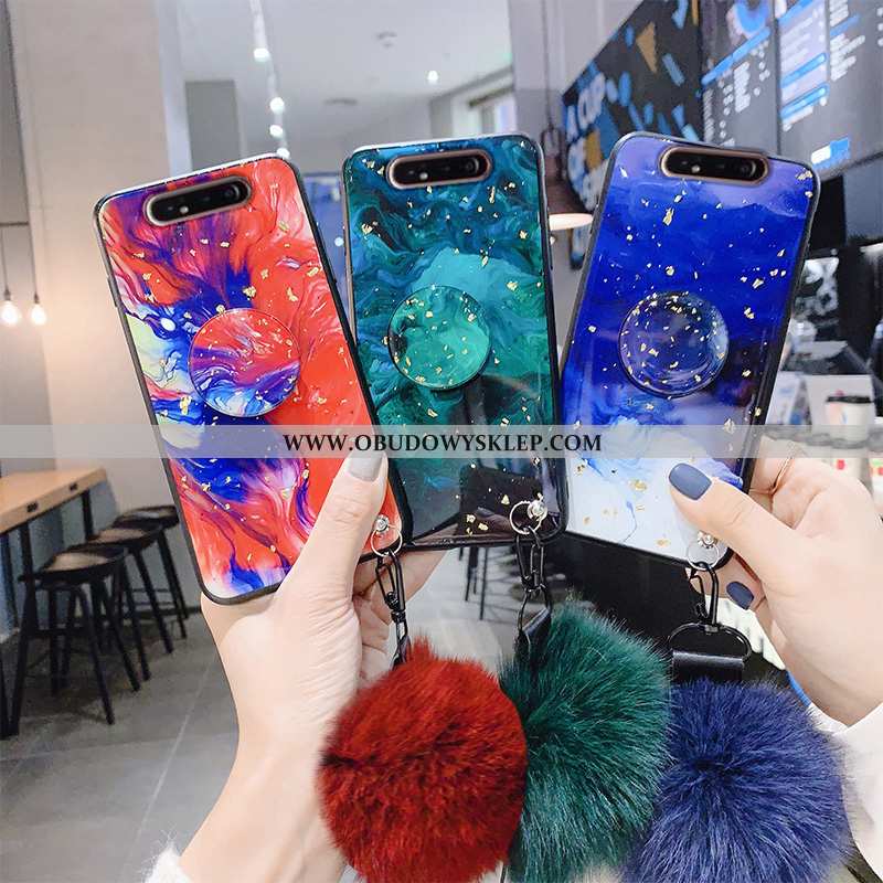 Etui Samsung Galaxy A80 Miękki Niebieski Etui, Futerał Samsung Galaxy A80 Silikonowe Anti-fall Niebi