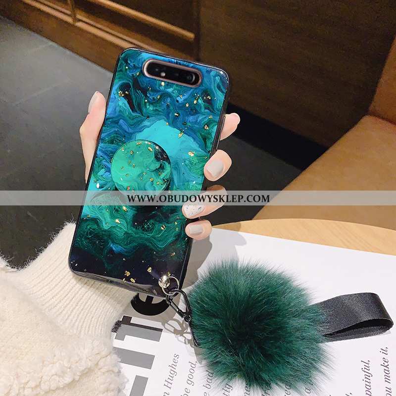 Etui Samsung Galaxy A80 Miękki Niebieski Etui, Futerał Samsung Galaxy A80 Silikonowe Anti-fall Niebi