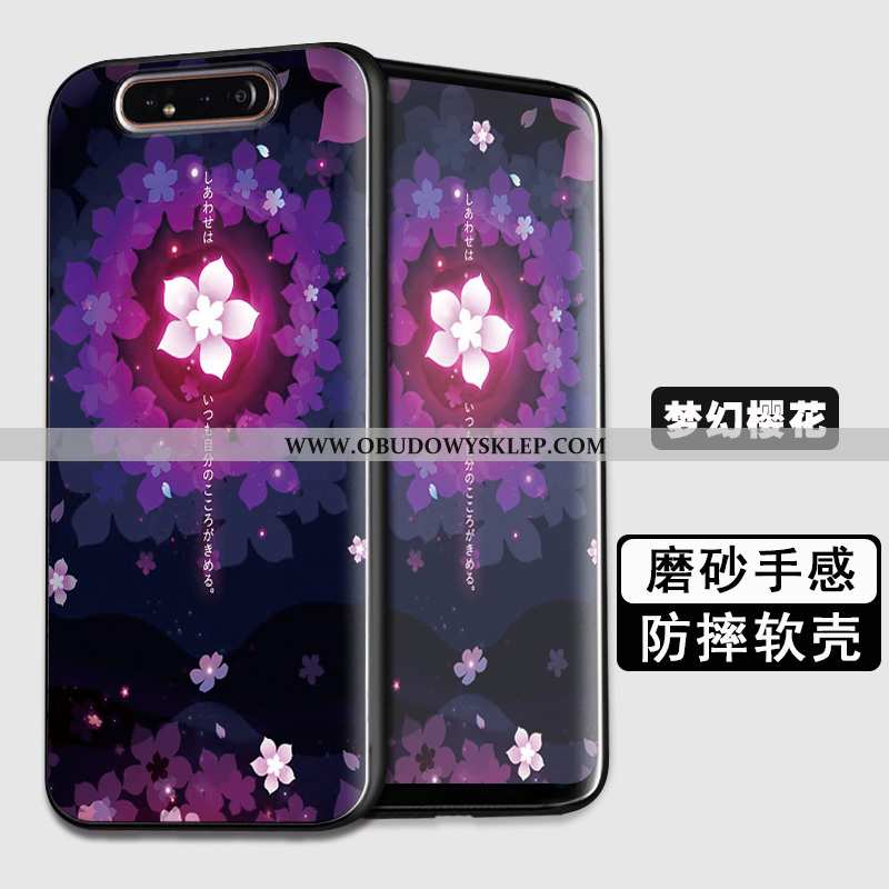 Etui Samsung Galaxy A80 Miękki Trendy Anti-fall, Futerał Samsung Galaxy A80 Silikonowe Granatowy